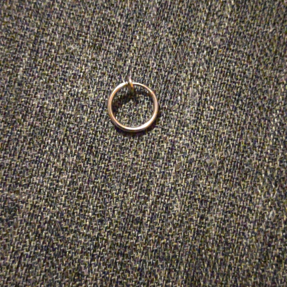 Gold And Silver Clip ON Nose Ring